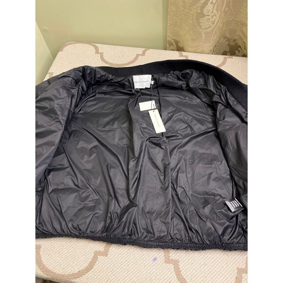 Rebecca Minkoff Black bomber puffer jacket, size extra large, NWT, MSRP $328 - Picture 10 of 12
